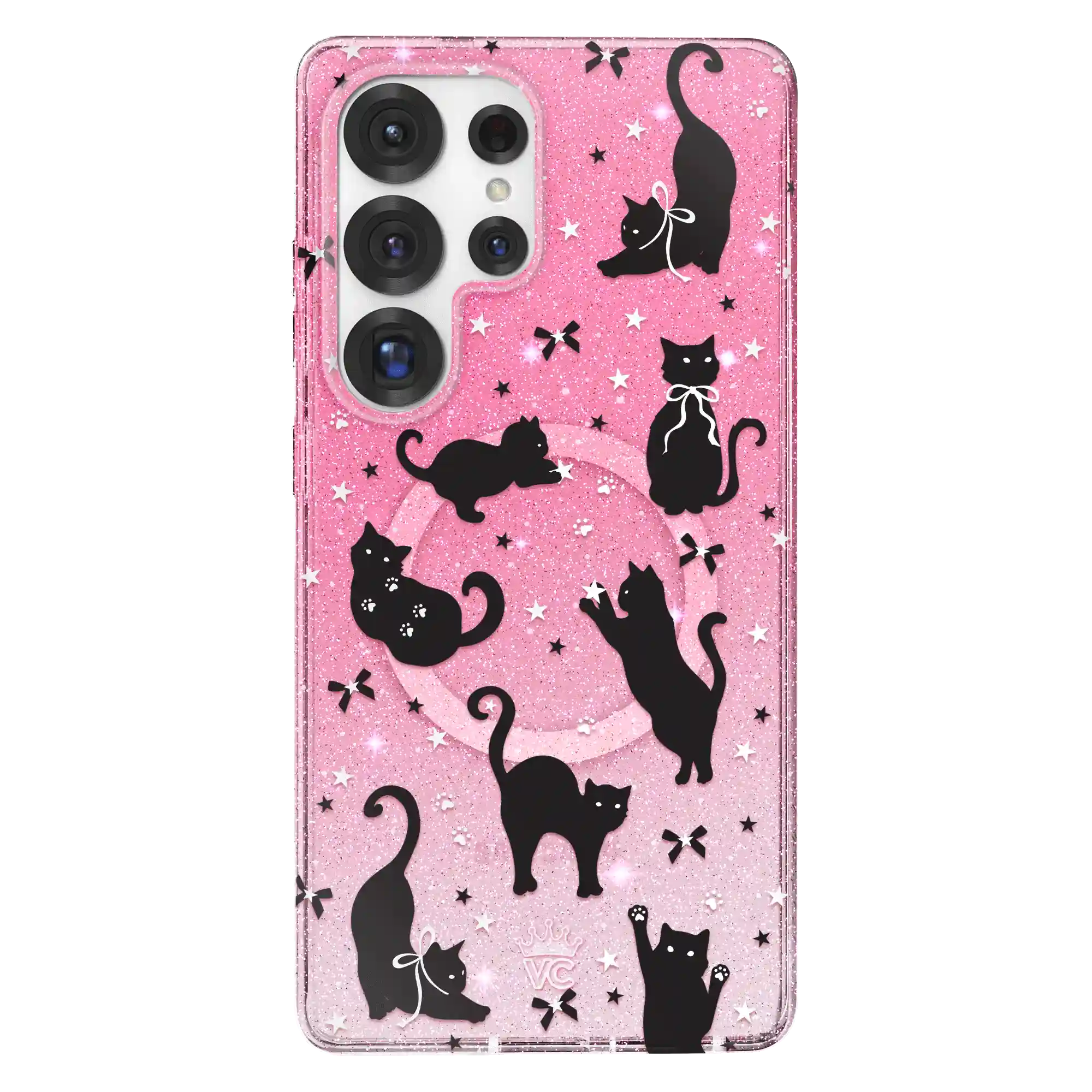 Lucky Kittens Glitter Samsung Case