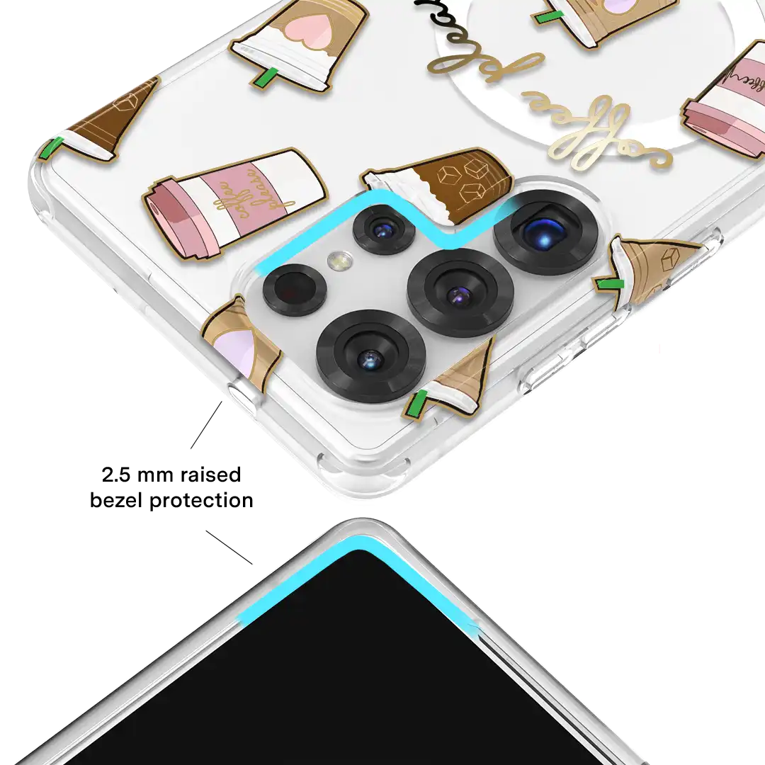 Coffee First Clear Samsung Galaxy Case