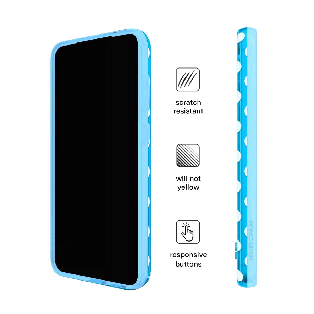 Aquamarine Polka Dot Samsung Case
