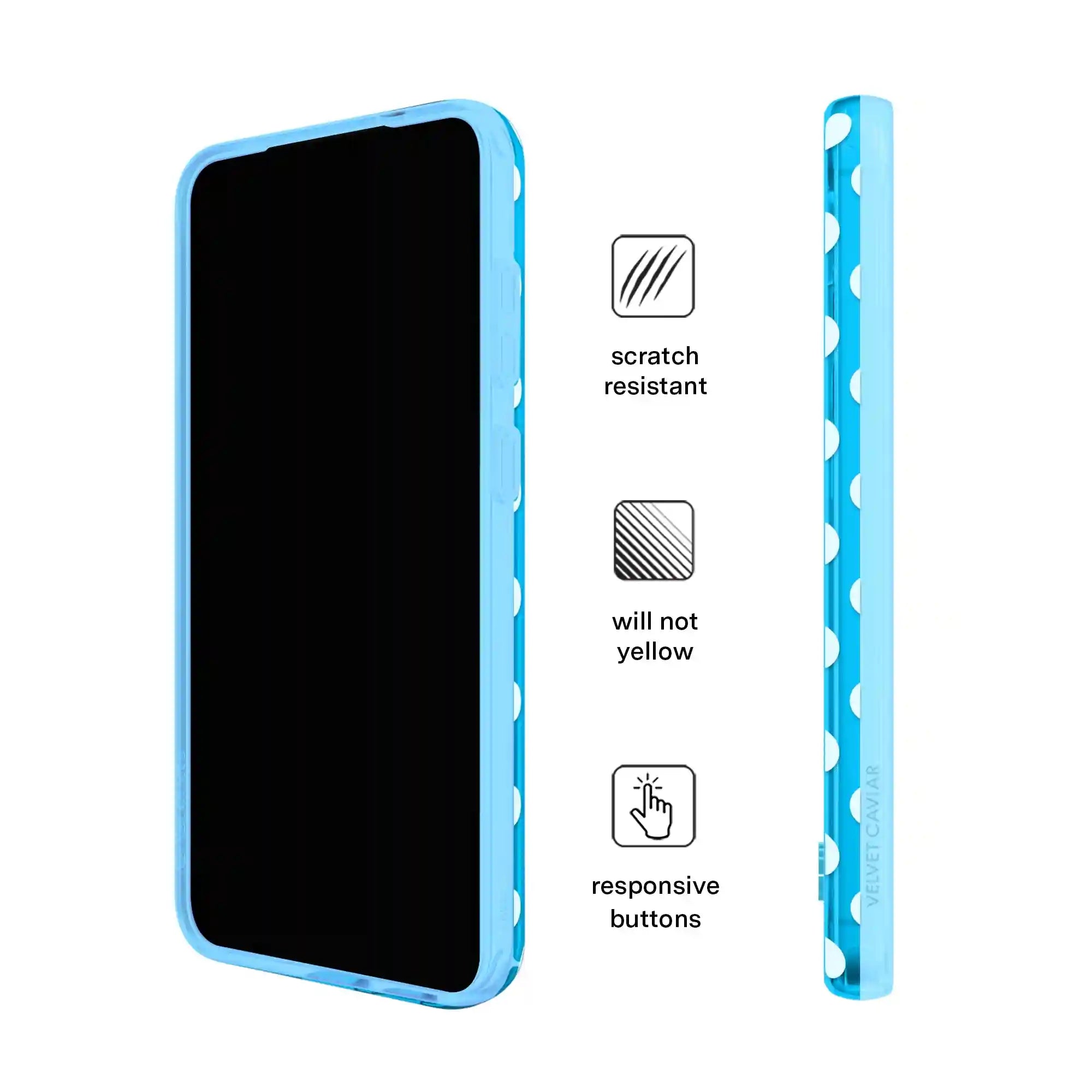 Aquamarine Polka Dot Samsung Case