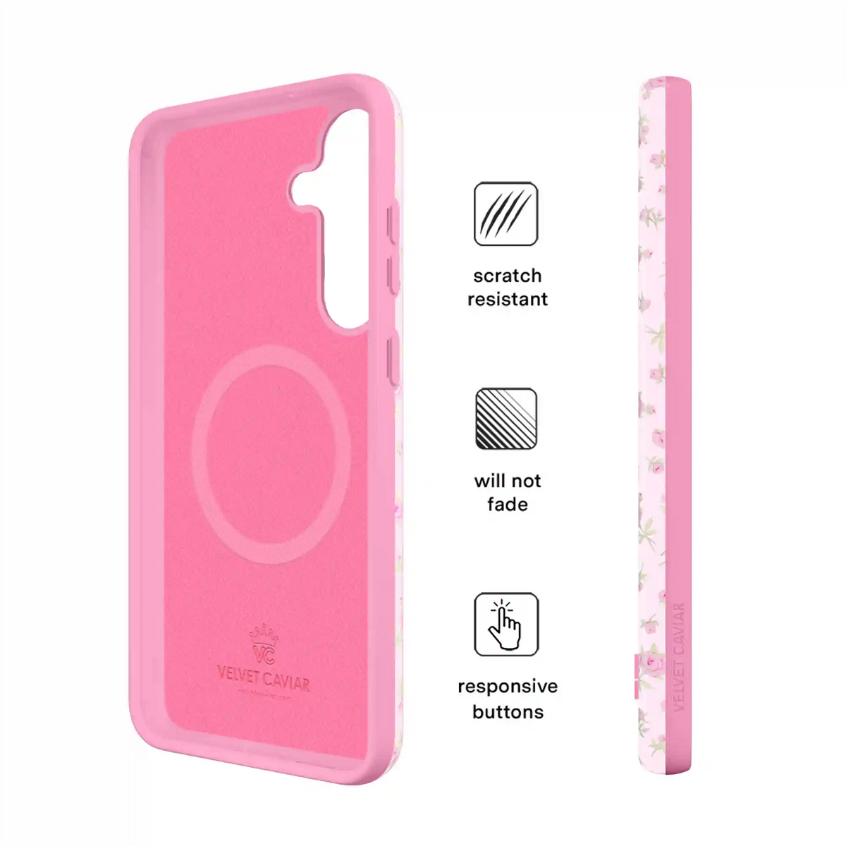 Dainty Pink Floral Samsung Case