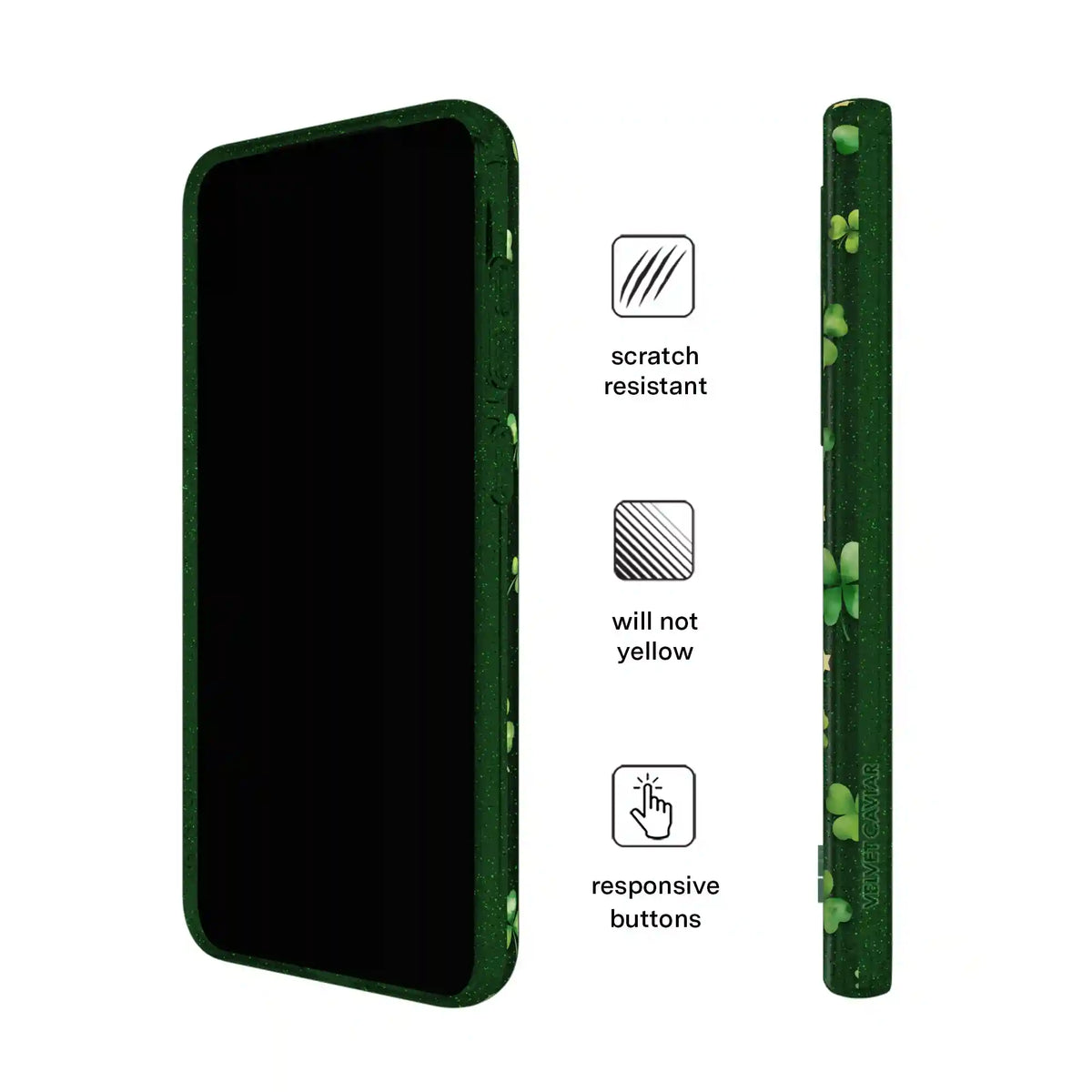 Lucky Clover Glitter Samsung Case