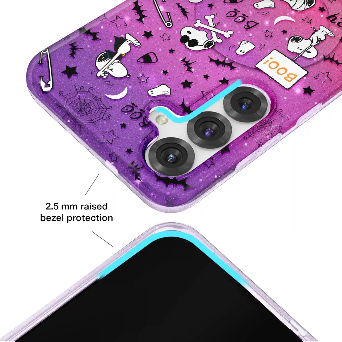 Snoopy Spooky Glitter Samsung Case