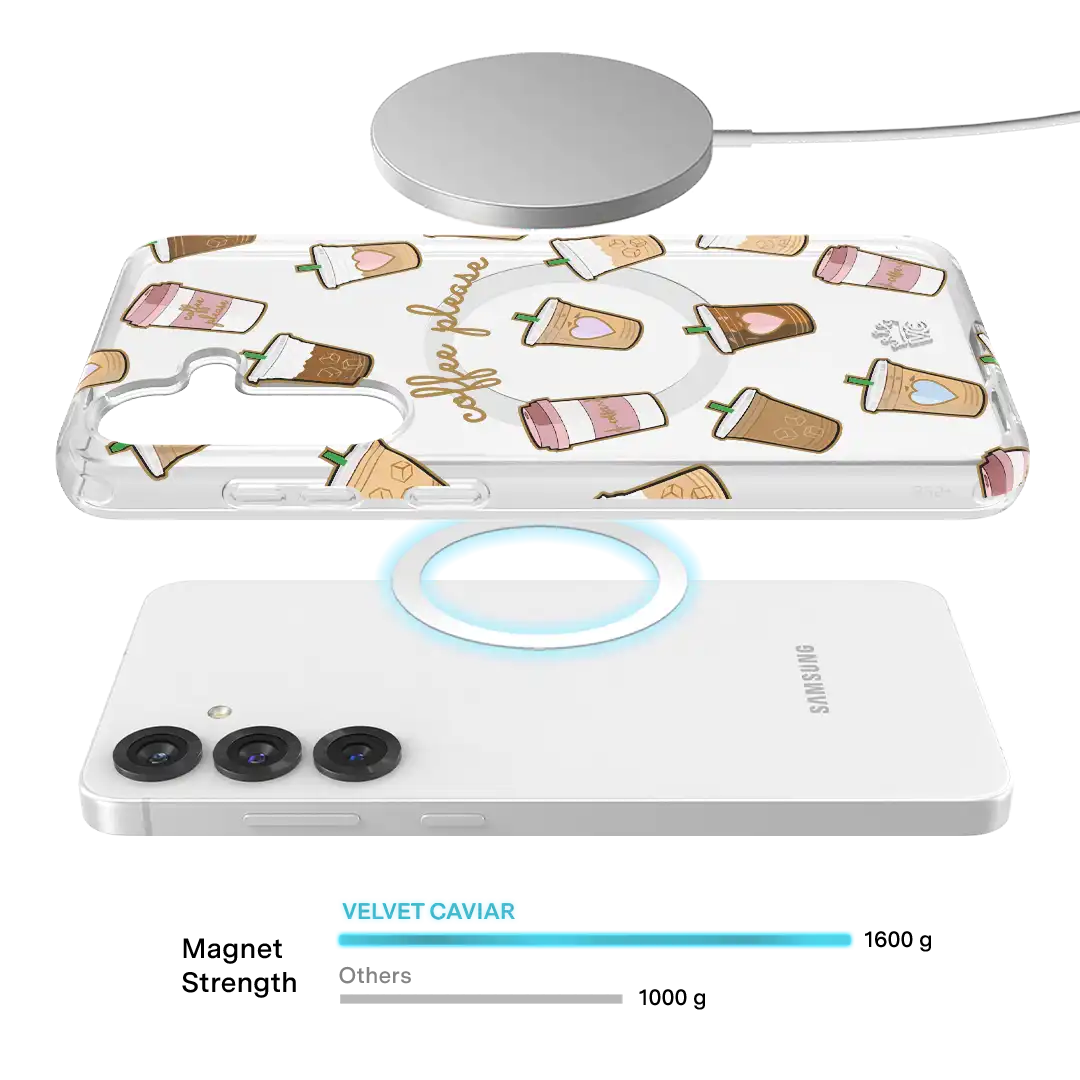 Coffee First Clear Samsung Galaxy Case
