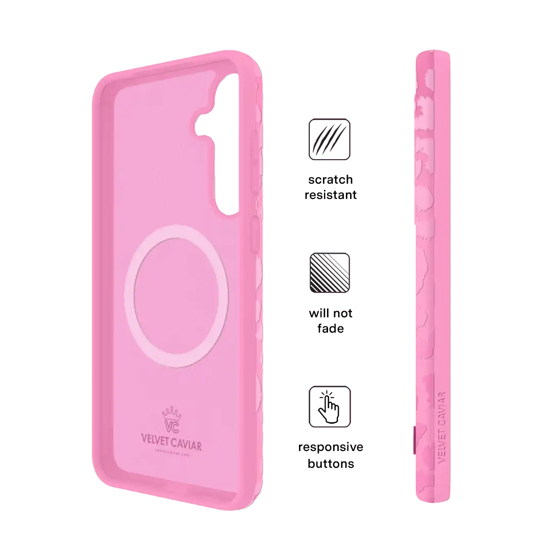 Hot Pink Leopard Samsung Case