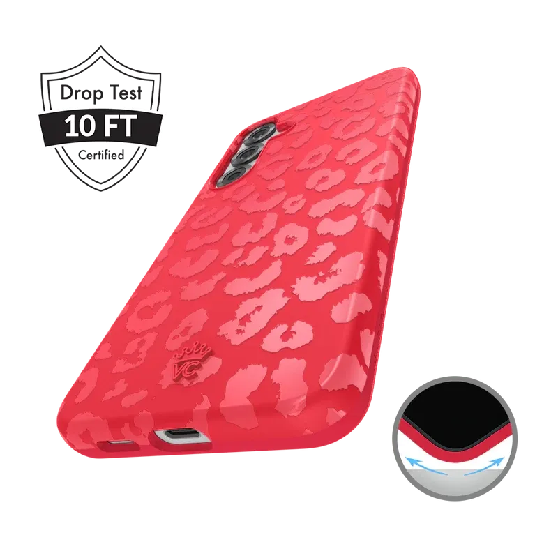 Red Hot Leopard Samsung Case