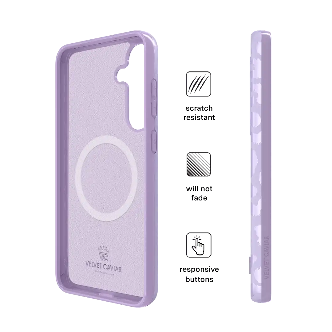 Lilac Leopard Samsung Case