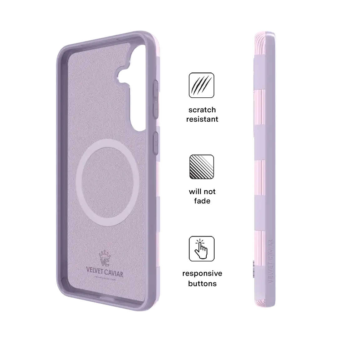 Lilac Vibe Checkered Samsung Case