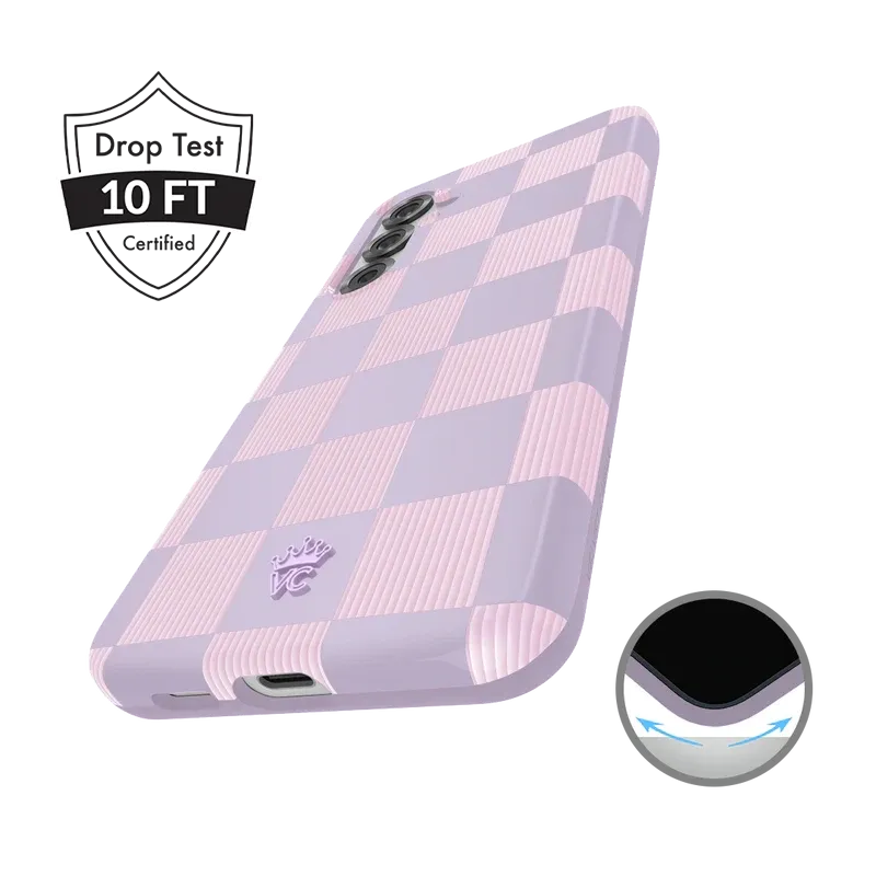 Lilac Vibe Checkered Samsung Case