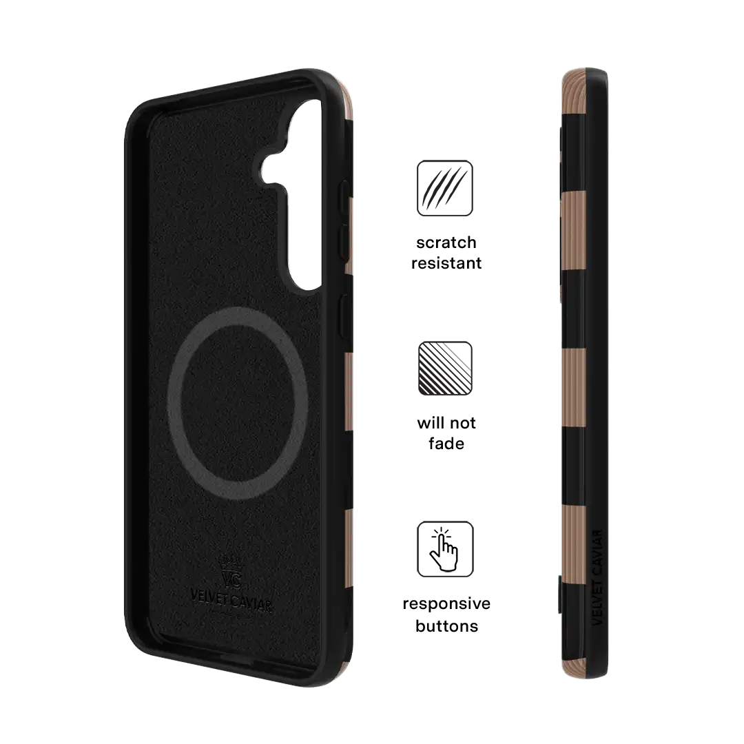 Mocha Vibe Checkered Samsung Case
