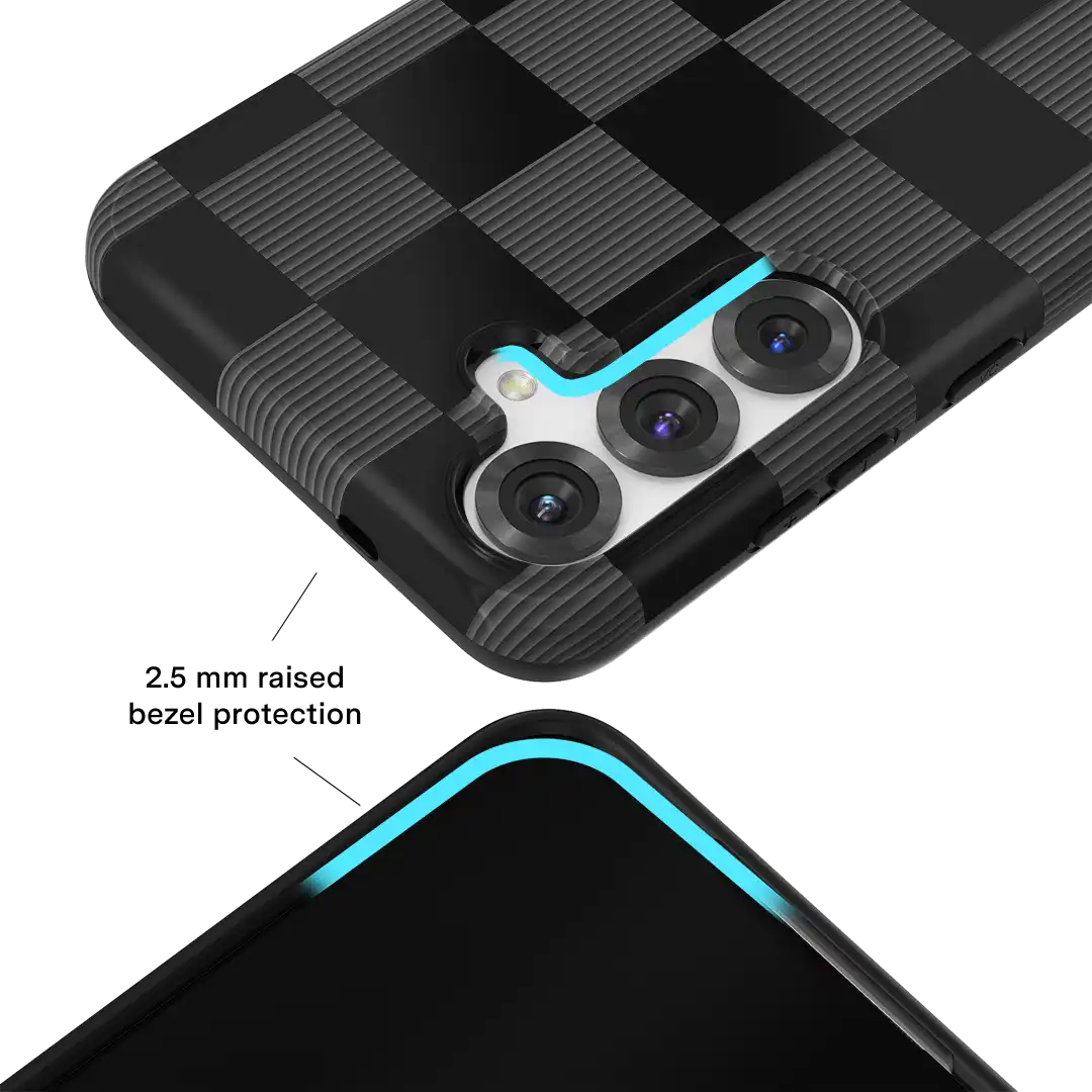 Noir Vibe Checkered Samsung Case