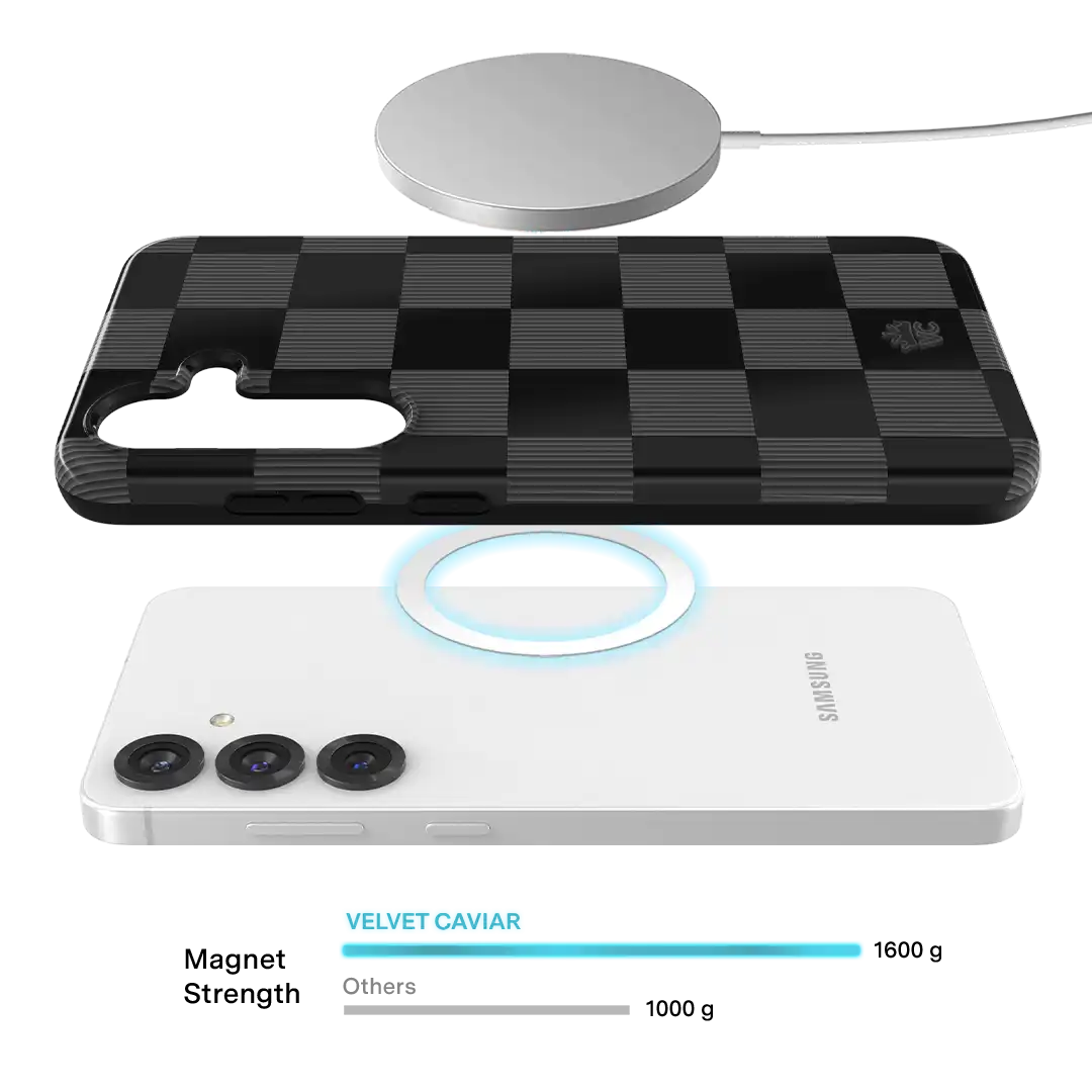 Noir Vibe Checkered Samsung Case