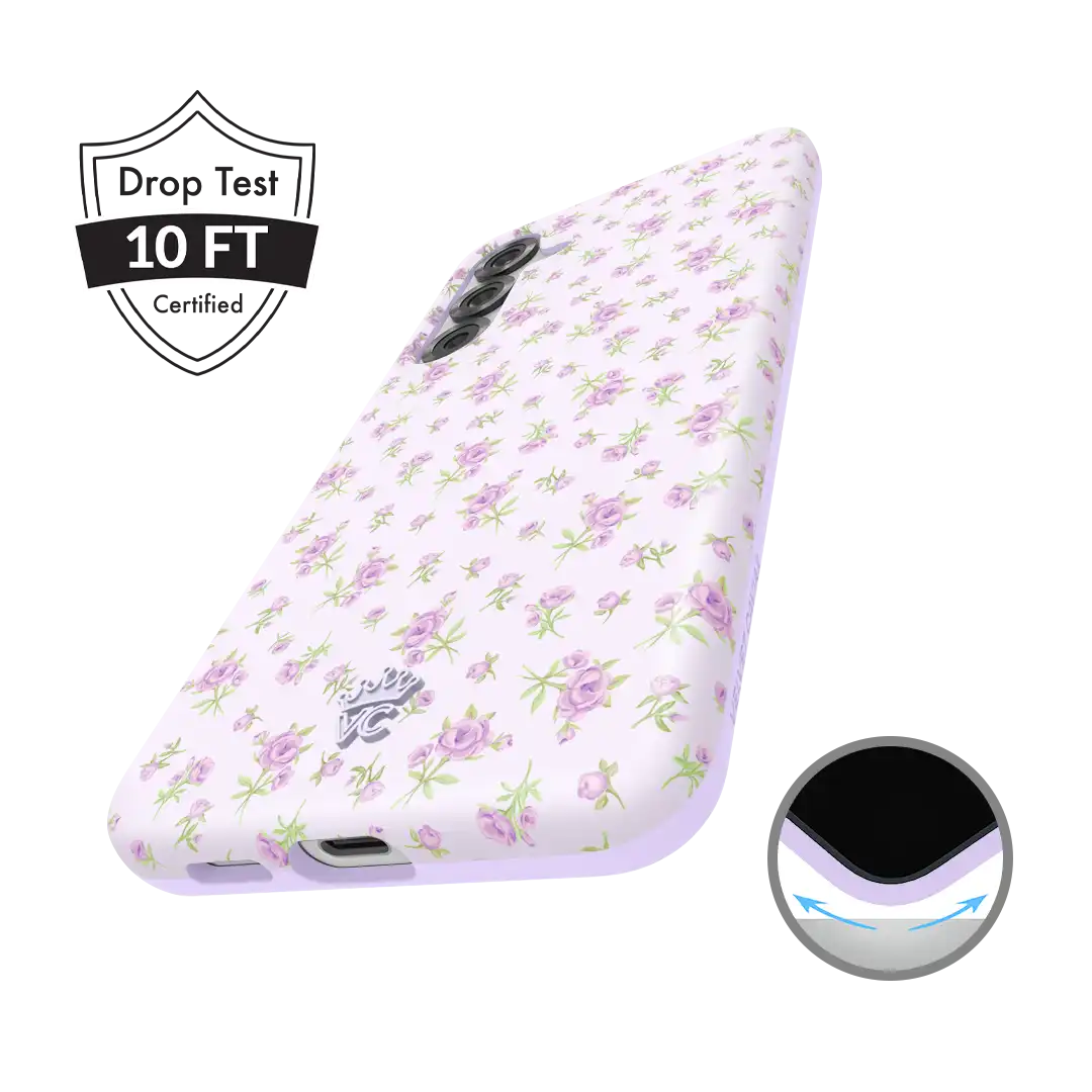 Dainty Lilac Floral Samsung Case