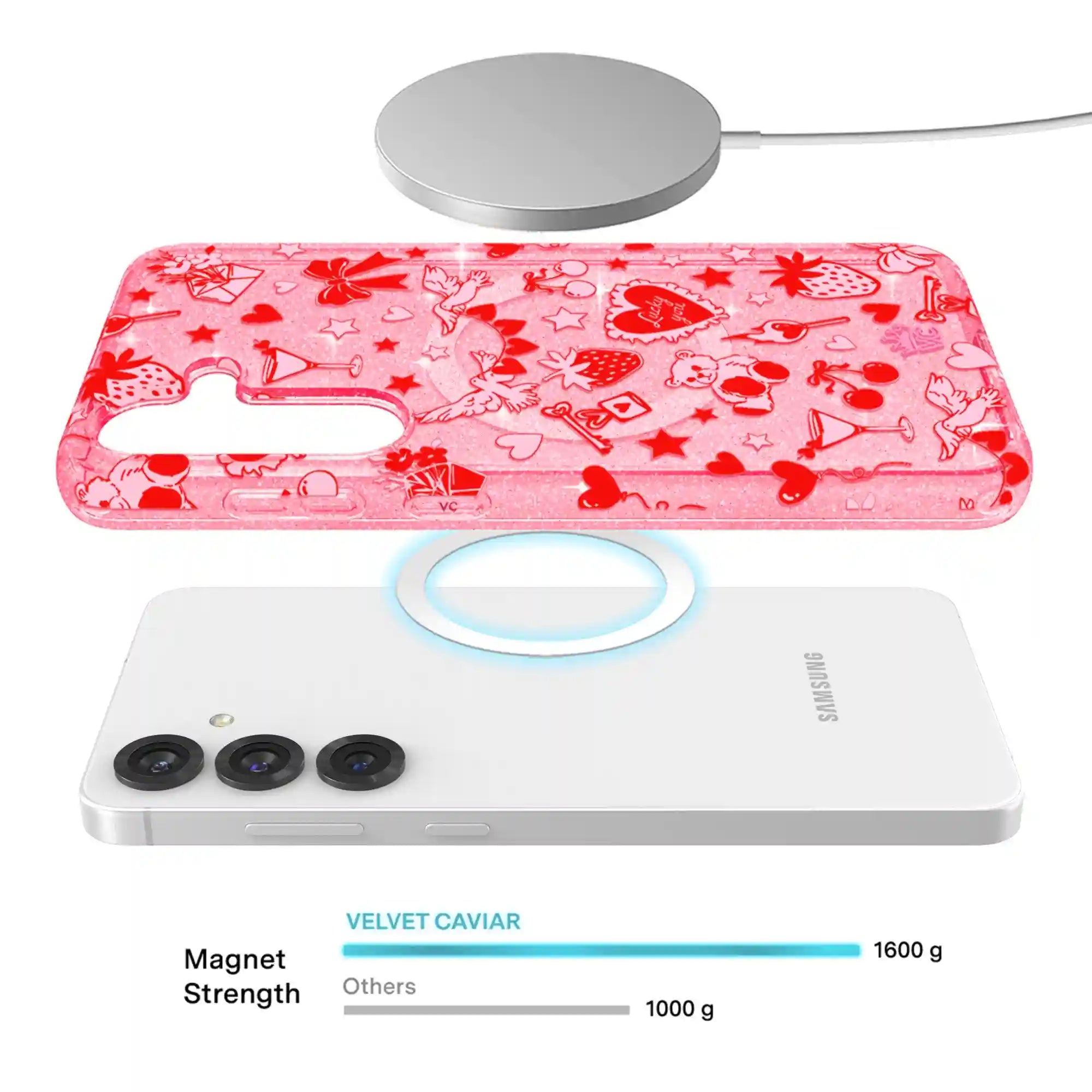 Be Mine Glitter Samsung Case