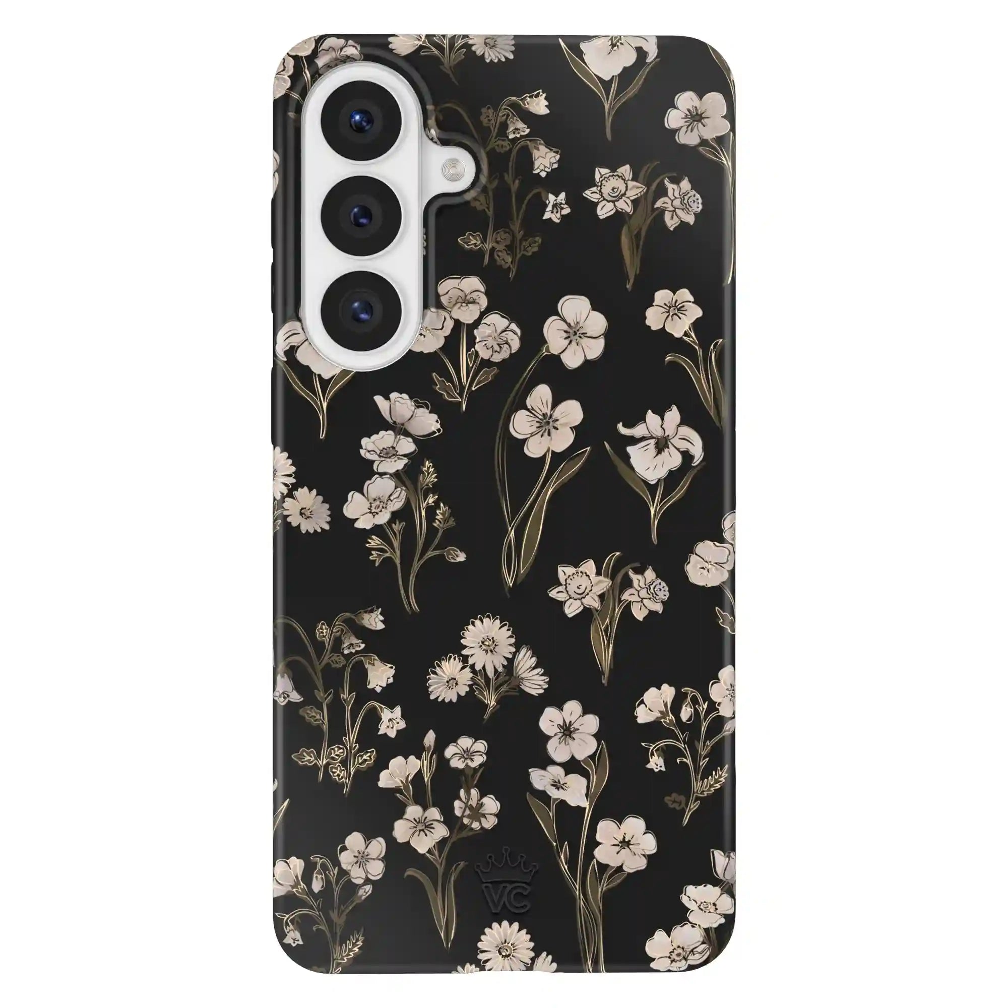 Nightbloom Gold Chrome Floral Samsung Case