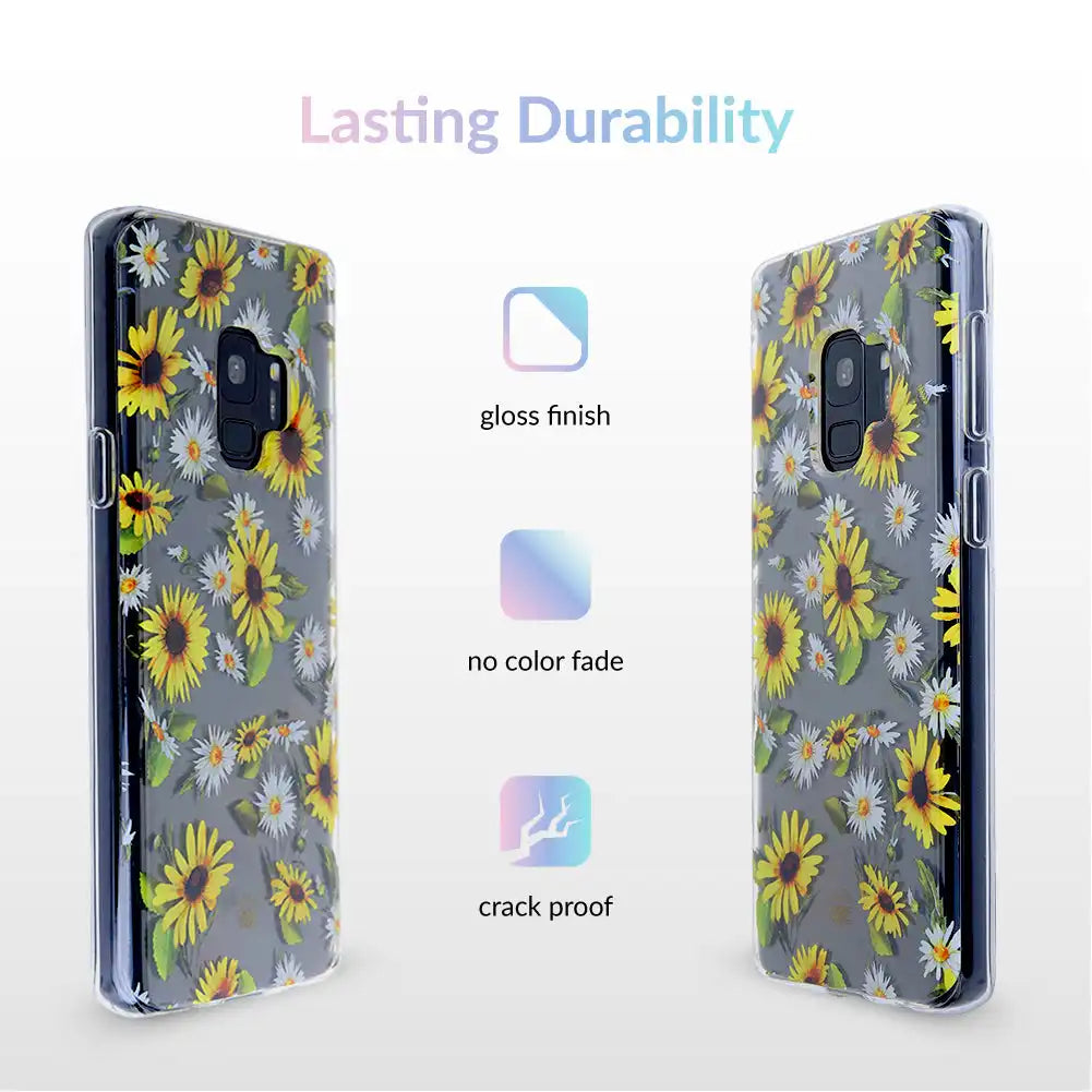 Sunflower Daisy Clear Samsung Galaxy Case