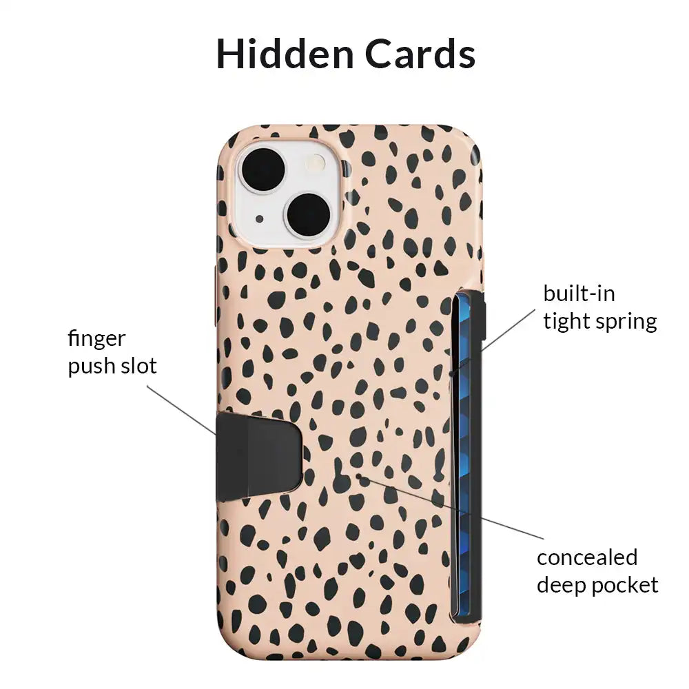 Spotted Cheetah Iphone Wallet Case