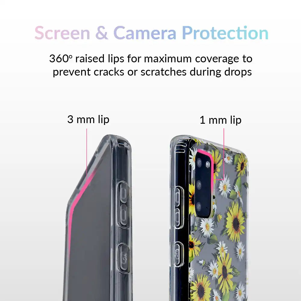 Sunflower Daisy Clear Samsung Galaxy Case