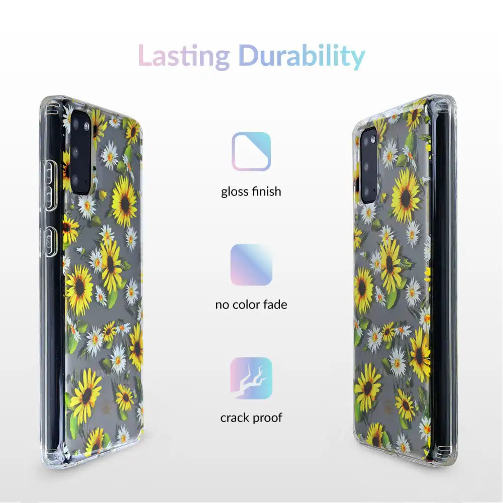 Sunflower Daisy Clear Samsung Galaxy Case