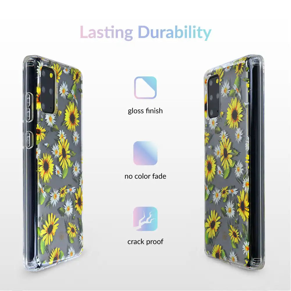 Sunflower Daisy Clear Samsung Galaxy Case