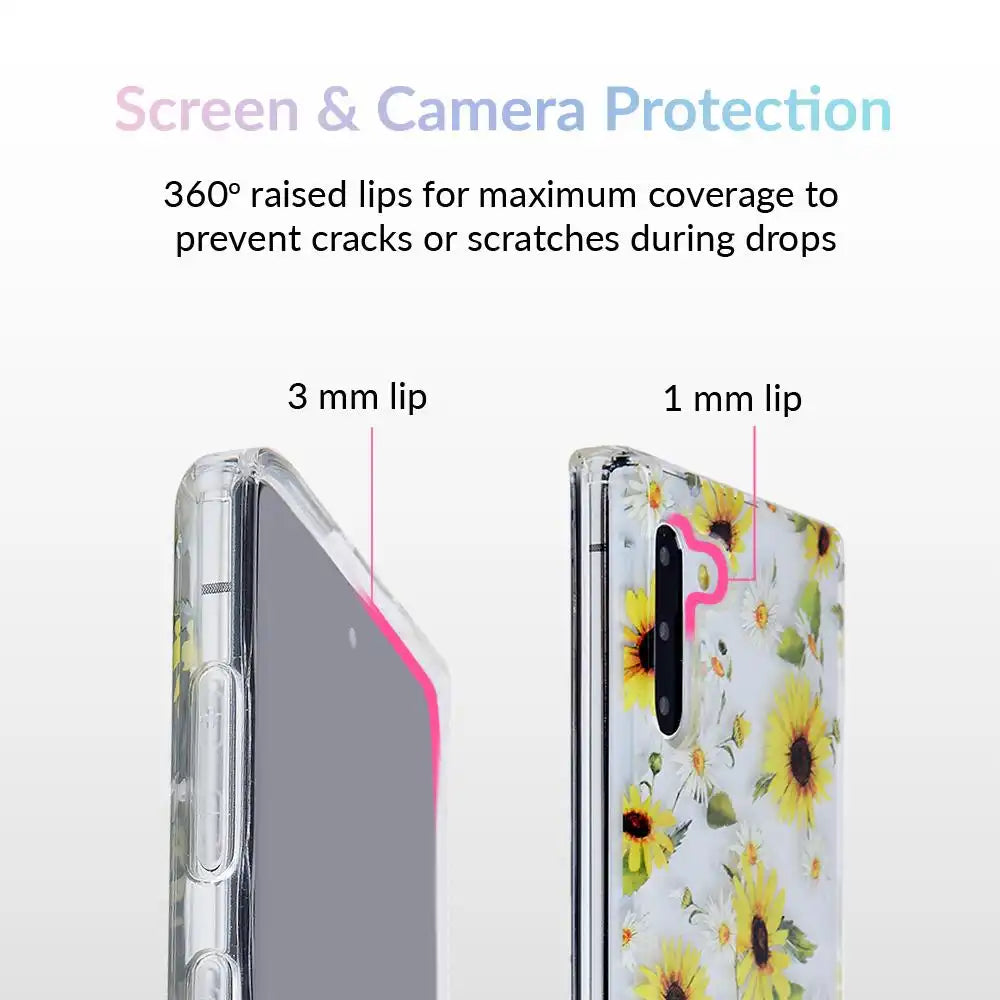 Sunflower Daisy Clear Samsung Galaxy Case