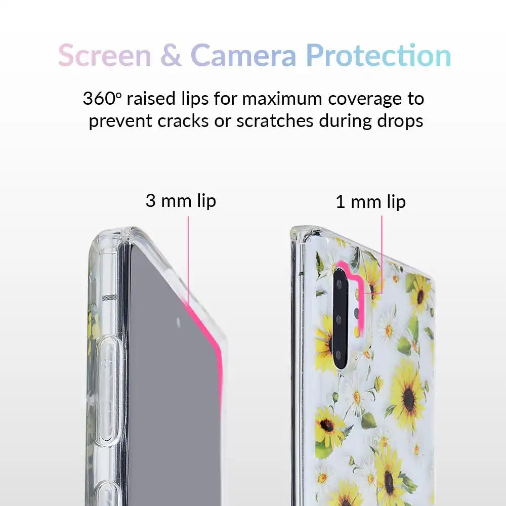 Sunflower Daisy Clear Samsung Galaxy Case