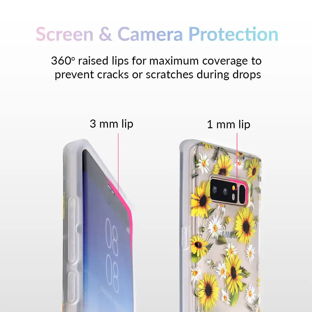 Sunflower Daisy Clear Samsung Galaxy Case