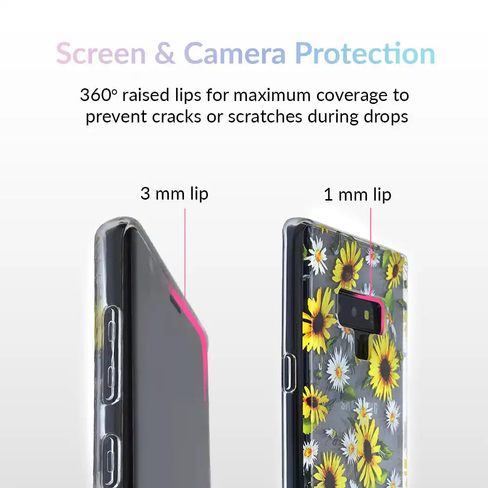 Sunflower Daisy Clear Samsung Galaxy Case