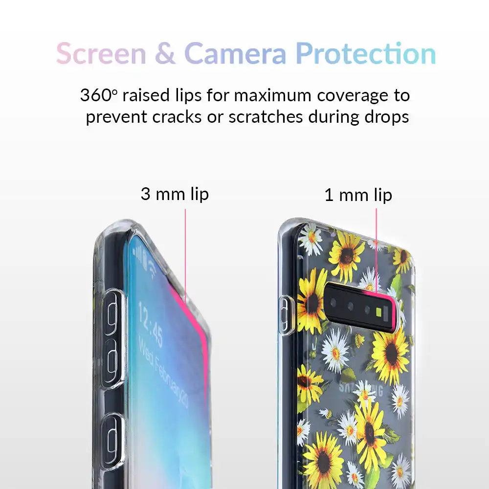 Sunflower Daisy Clear Samsung Galaxy Case