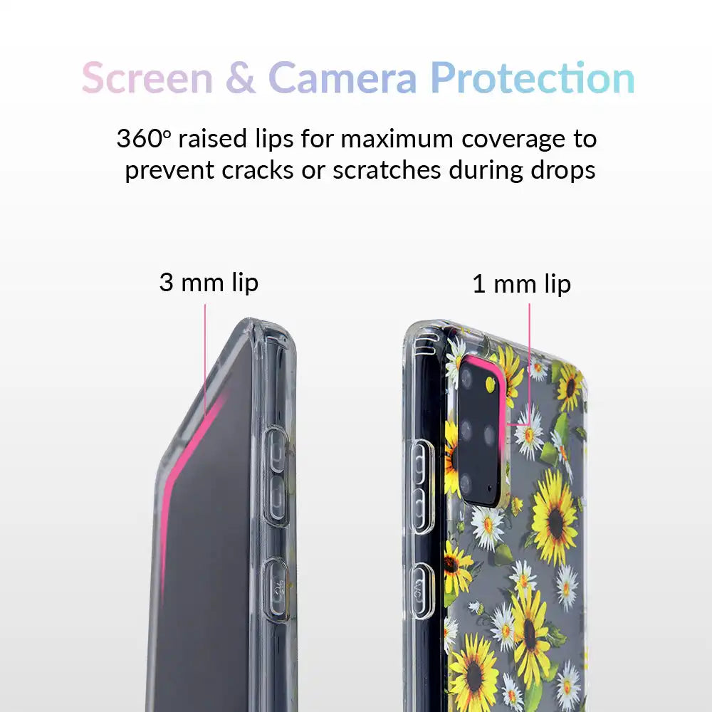 Sunflower Daisy Clear Samsung Galaxy Case