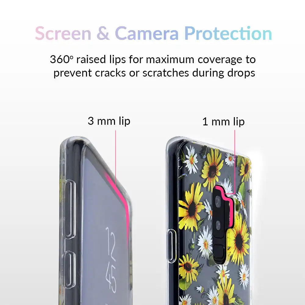Sunflower Daisy Clear Samsung Galaxy Case