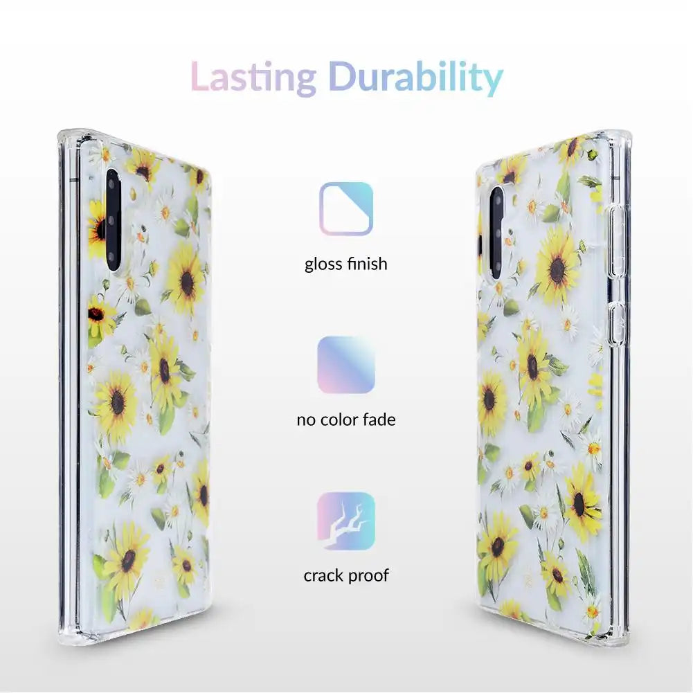 Sunflower Daisy Clear Samsung Galaxy Case