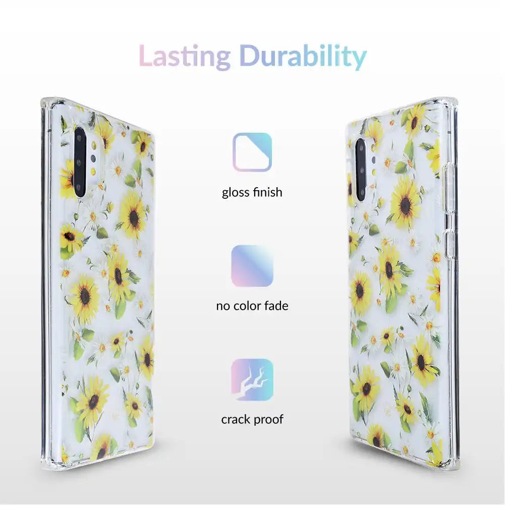 Sunflower Daisy Clear Samsung Galaxy Case