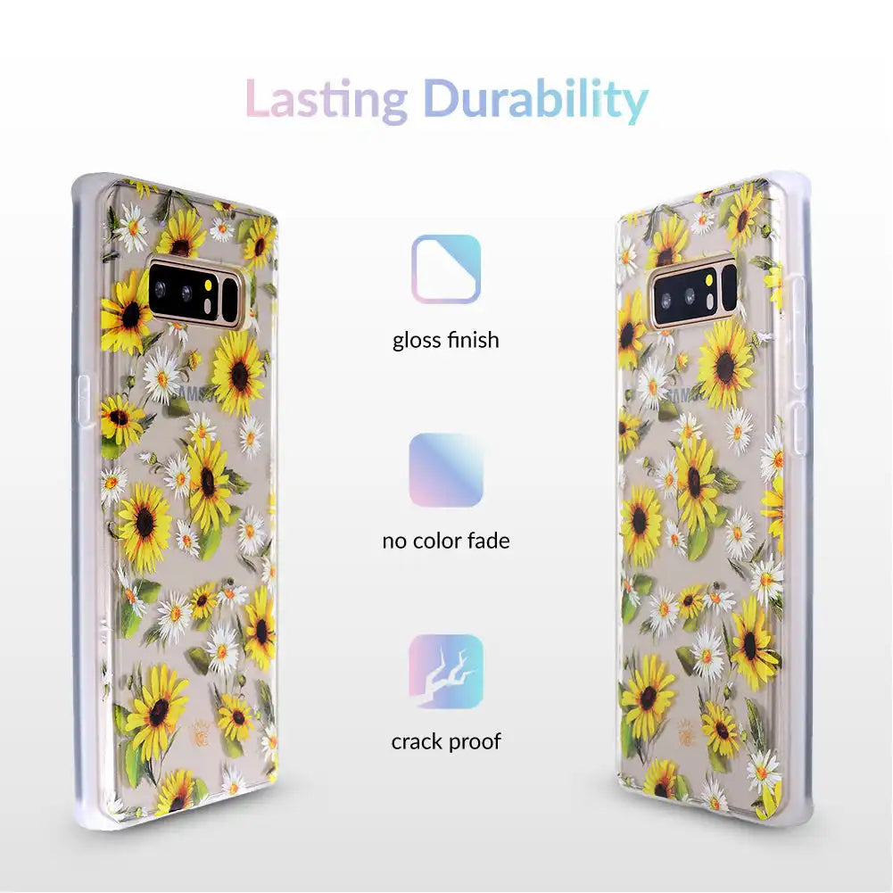 Sunflower Daisy Clear Samsung Galaxy Case
