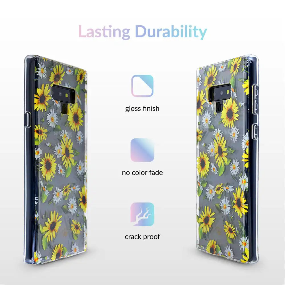 Sunflower Daisy Clear Samsung Galaxy Case