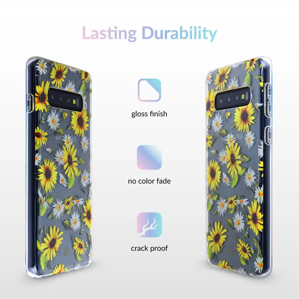 Sunflower Daisy Clear Samsung Galaxy Case