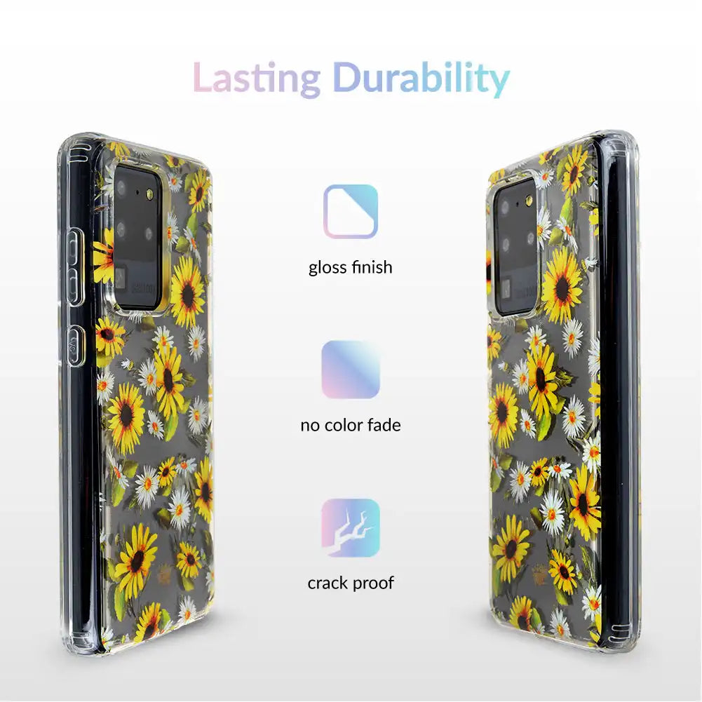 Sunflower Daisy Clear Samsung Galaxy Case