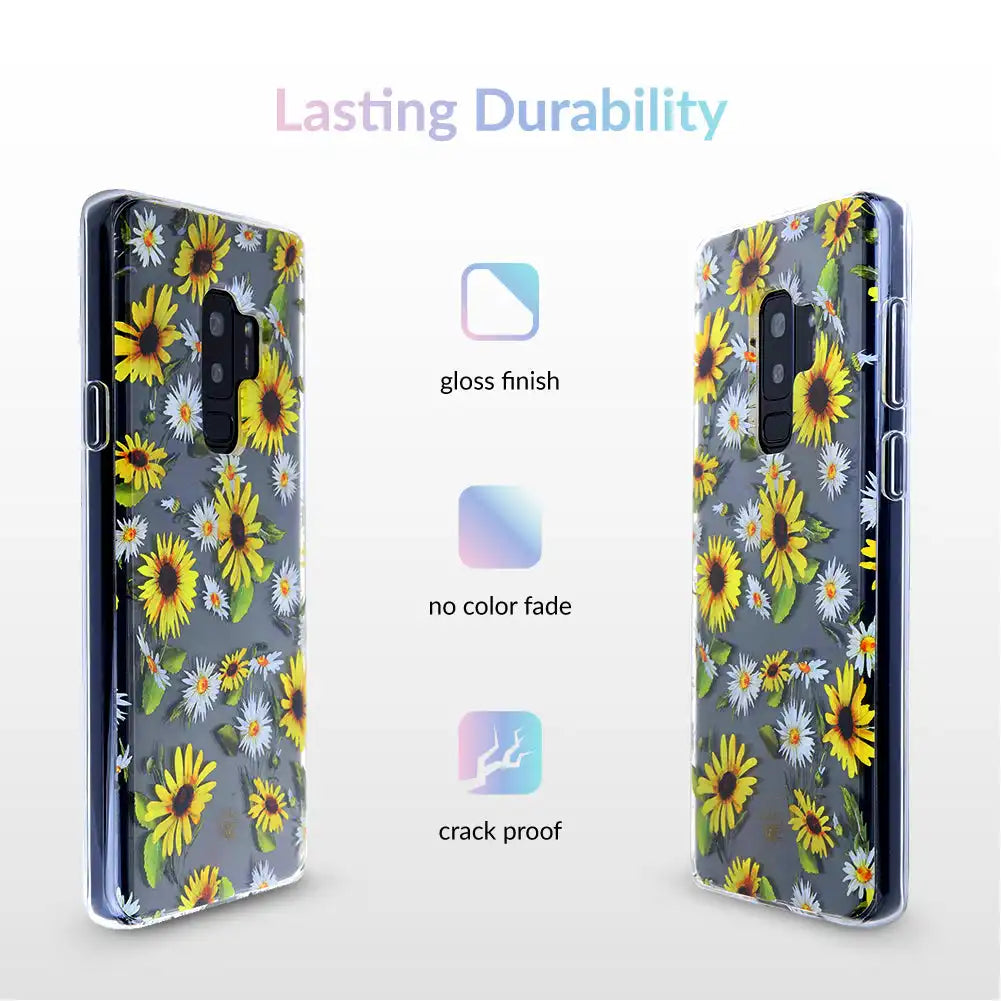 Sunflower Daisy Clear Samsung Galaxy Case