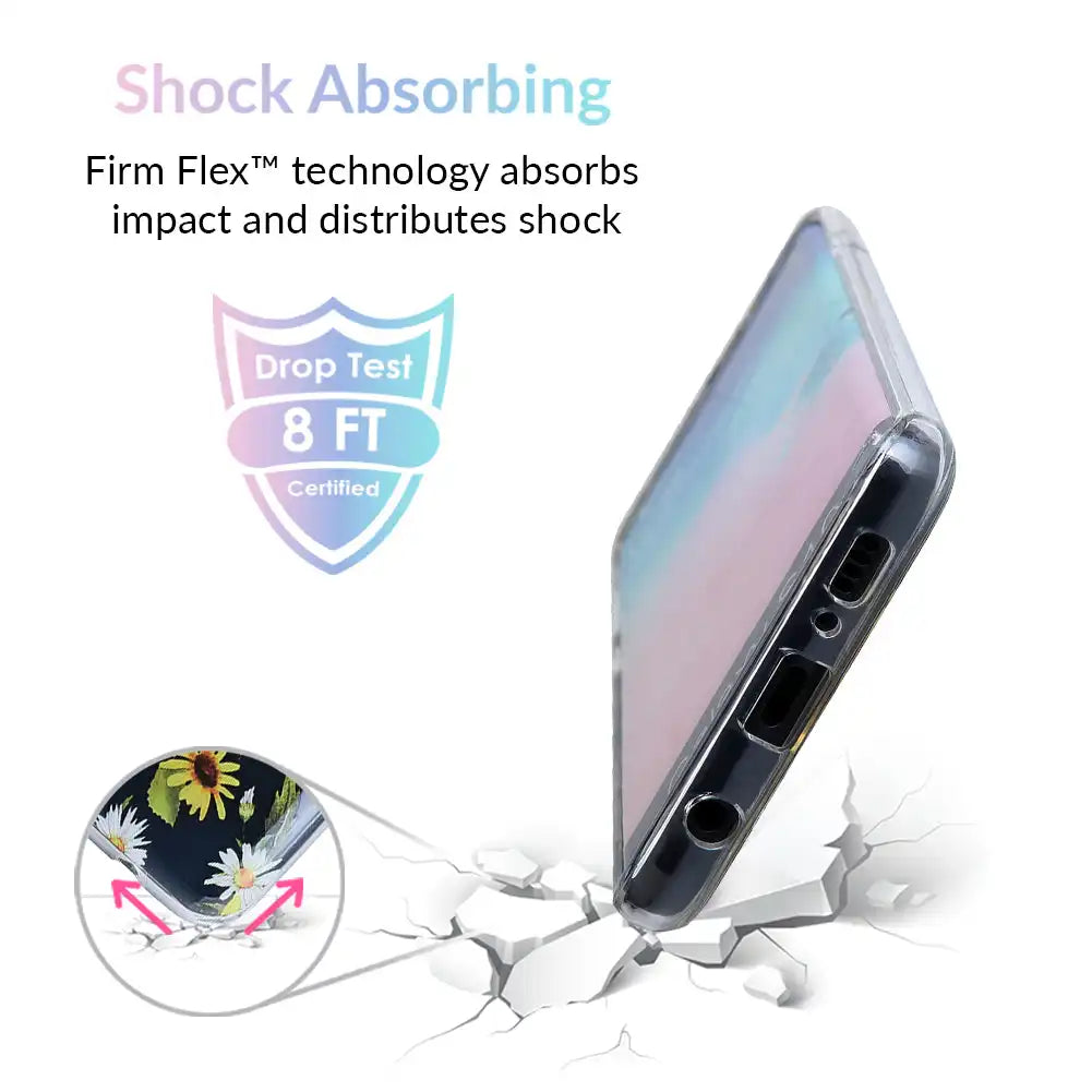 Sunflower Daisy Clear Samsung Galaxy Case