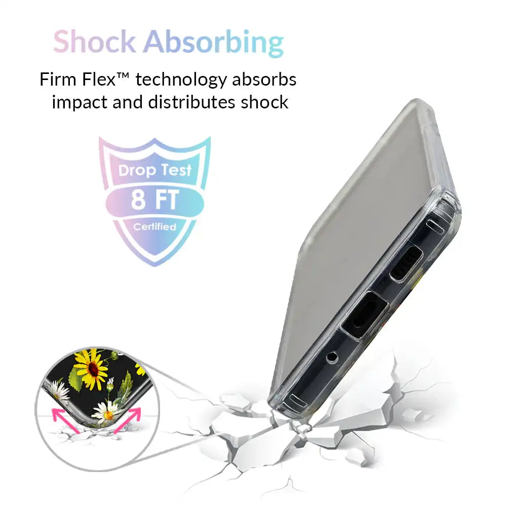 Sunflower Daisy Clear Samsung Galaxy Case