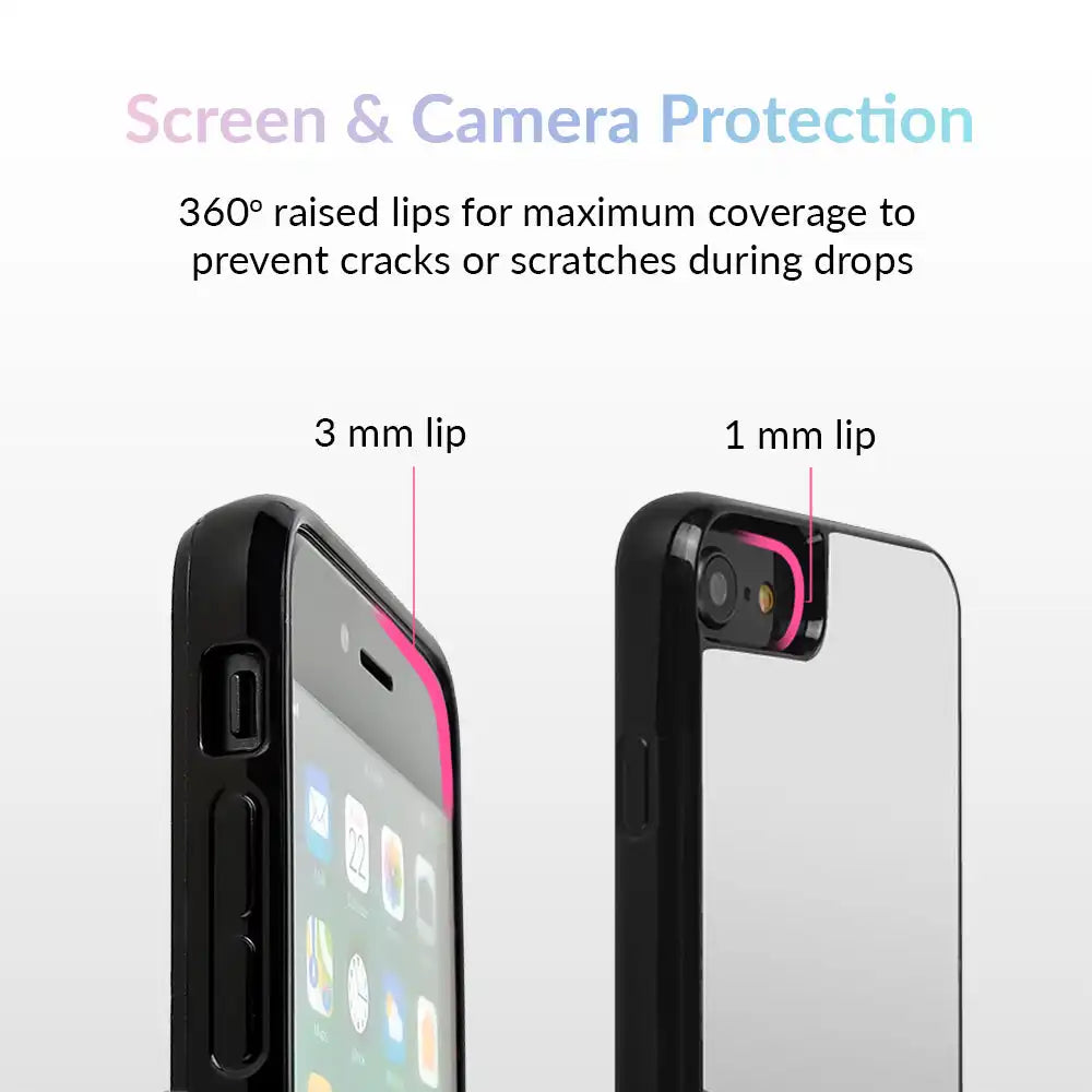 Silver Reflective Mirror iPhone Case