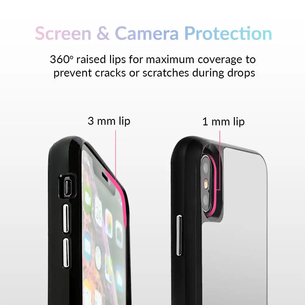 Silver Reflective Mirror iPhone Case