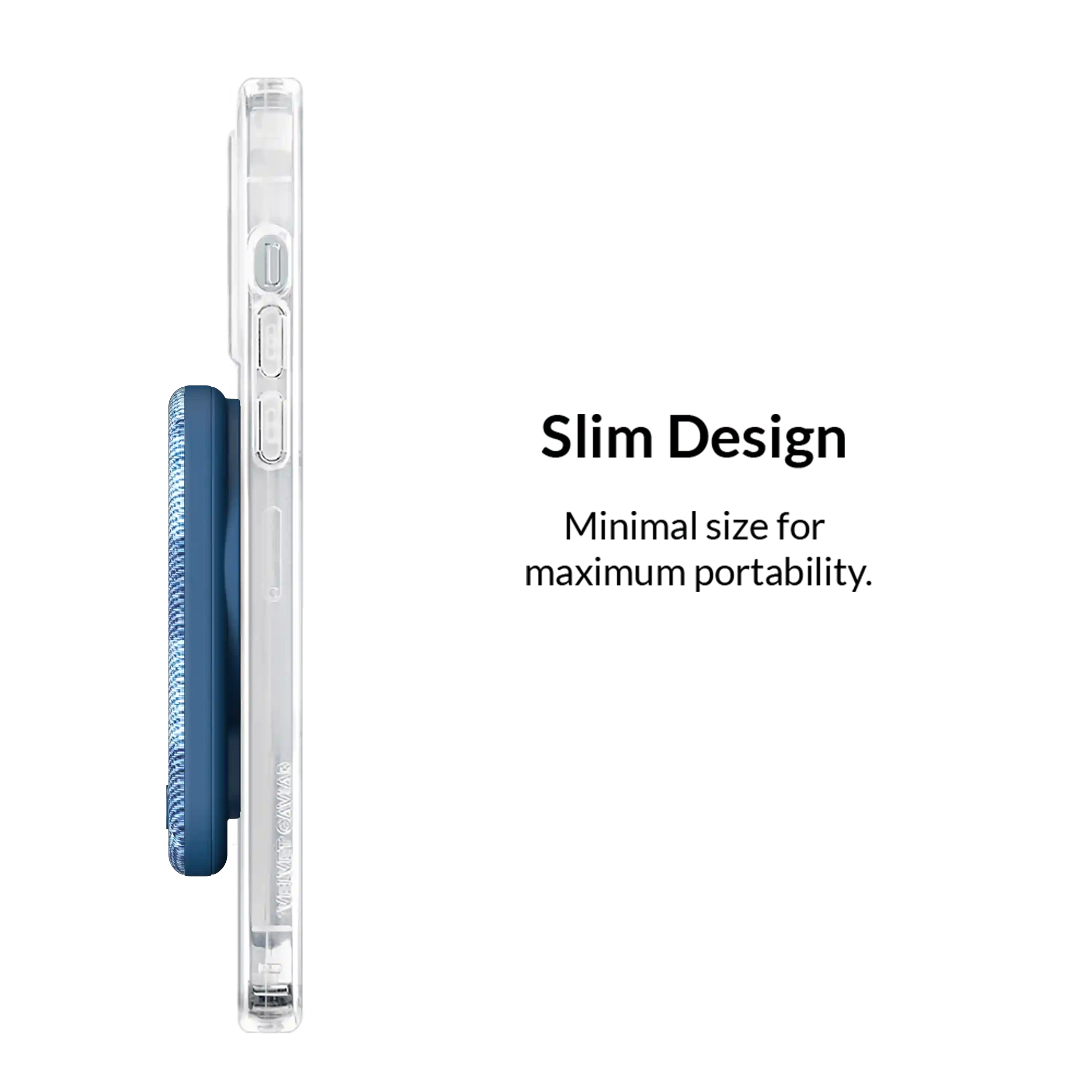 Denim Vibe Checkered Portable MagSafe Charger Power Pack