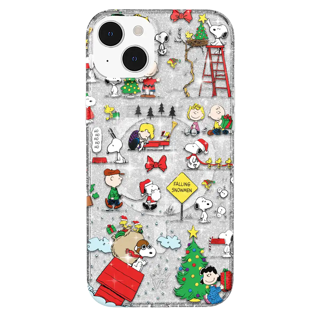 Snoopy Christmas Glitter iPhone Case
