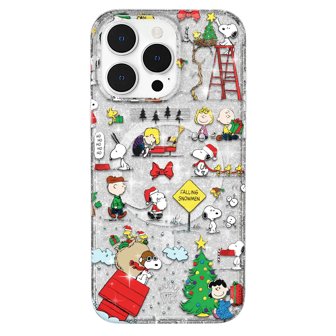 Snoopy Christmas Glitter iPhone Case