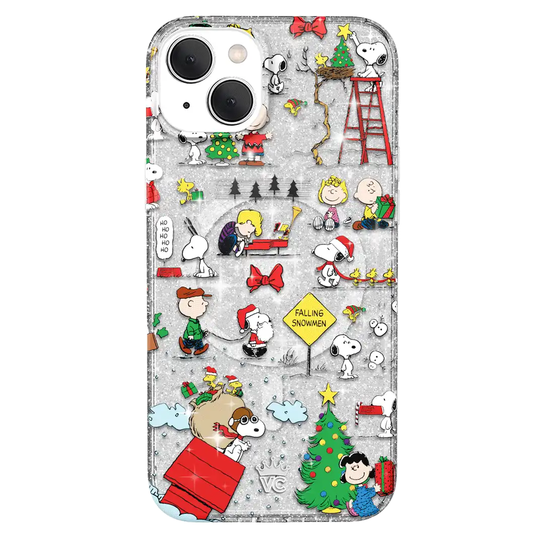 Snoopy Christmas Glitter iPhone Case