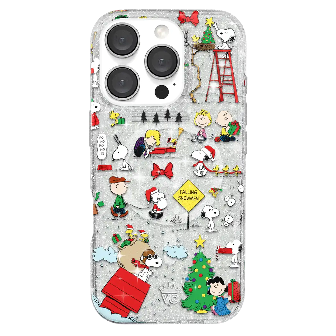 Snoopy Christmas Glitter iPhone Case