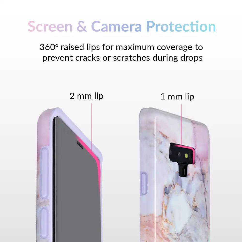 Violet Sky Marble Samsung Case