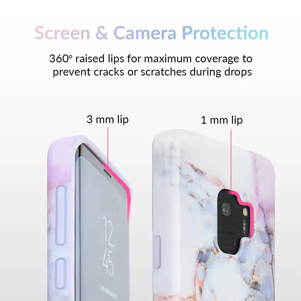 Violet Sky Marble Samsung Case