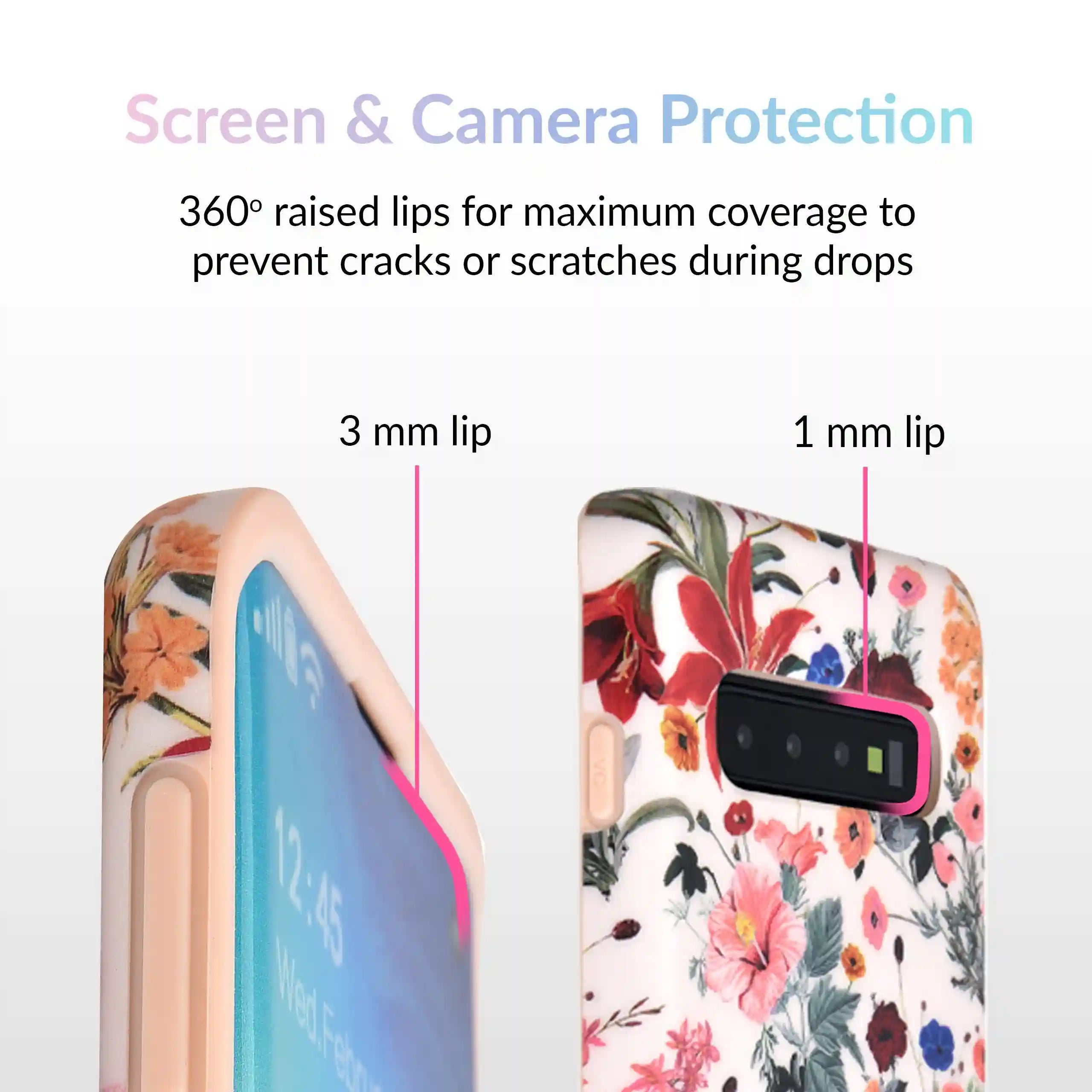 Nude Vintage Floral Samsung Galaxy Case